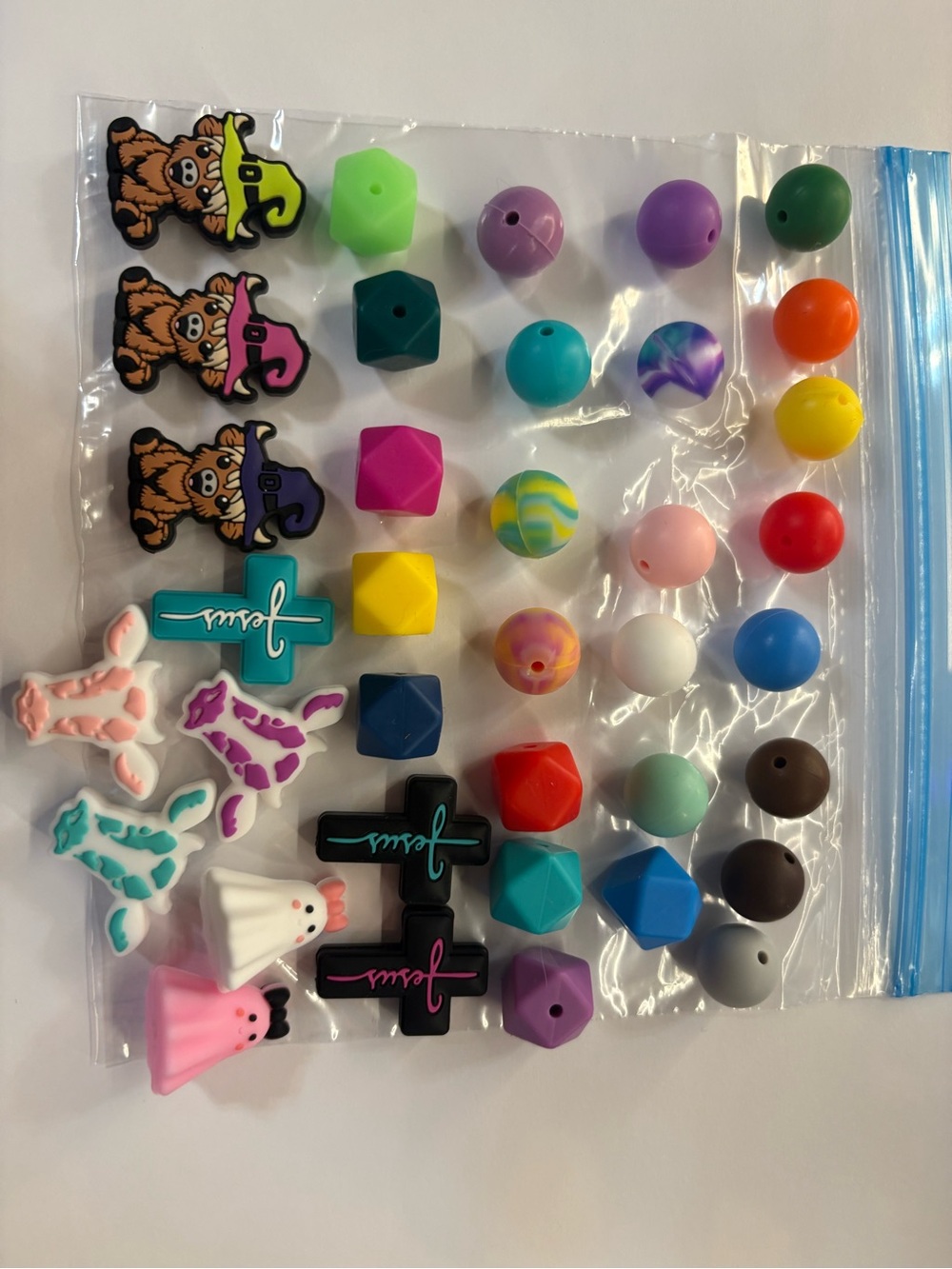 & Other Stories Multicolor Silicone Bead and Charm Mix